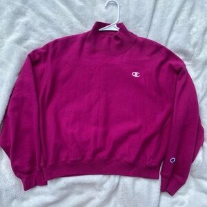 Champion Women's Magenta Turtleneck Sweater